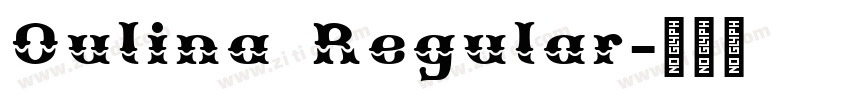 Oulina Regular字体转换